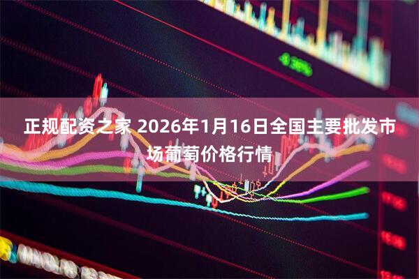 正规配资之家 2026年1月16日全国主要批发市场葡萄价格行情