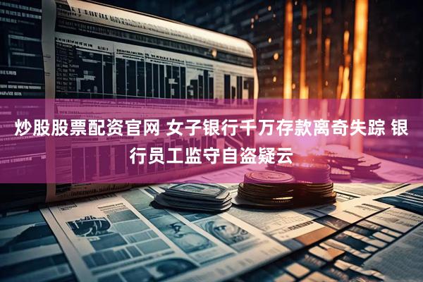 炒股股票配资官网 女子银行千万存款离奇失踪 银行员工监守自盗疑云